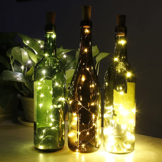 LED Wine Bottle Lights 3pcs